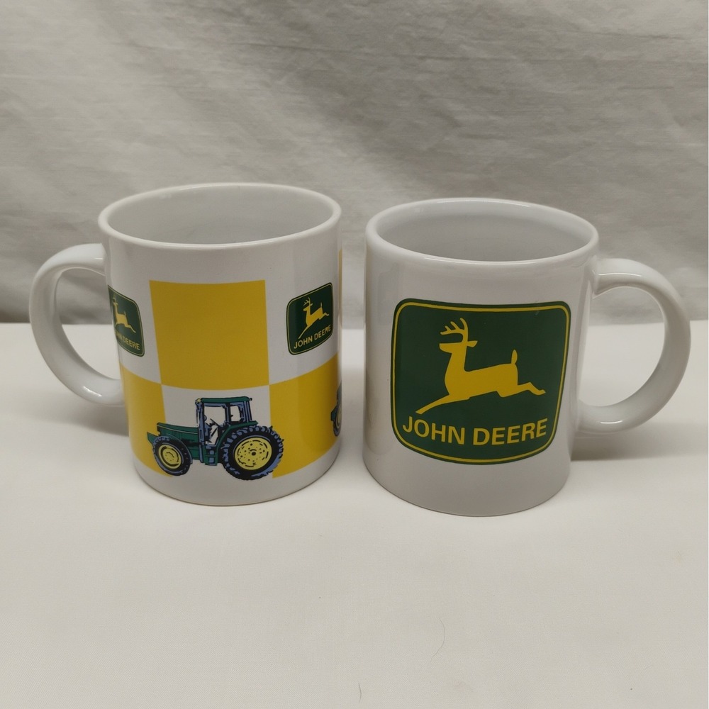 John Deere 2 Gibson Coffee Tea Mugs Cups